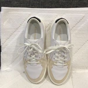 Cole Haan sneakers white and tan